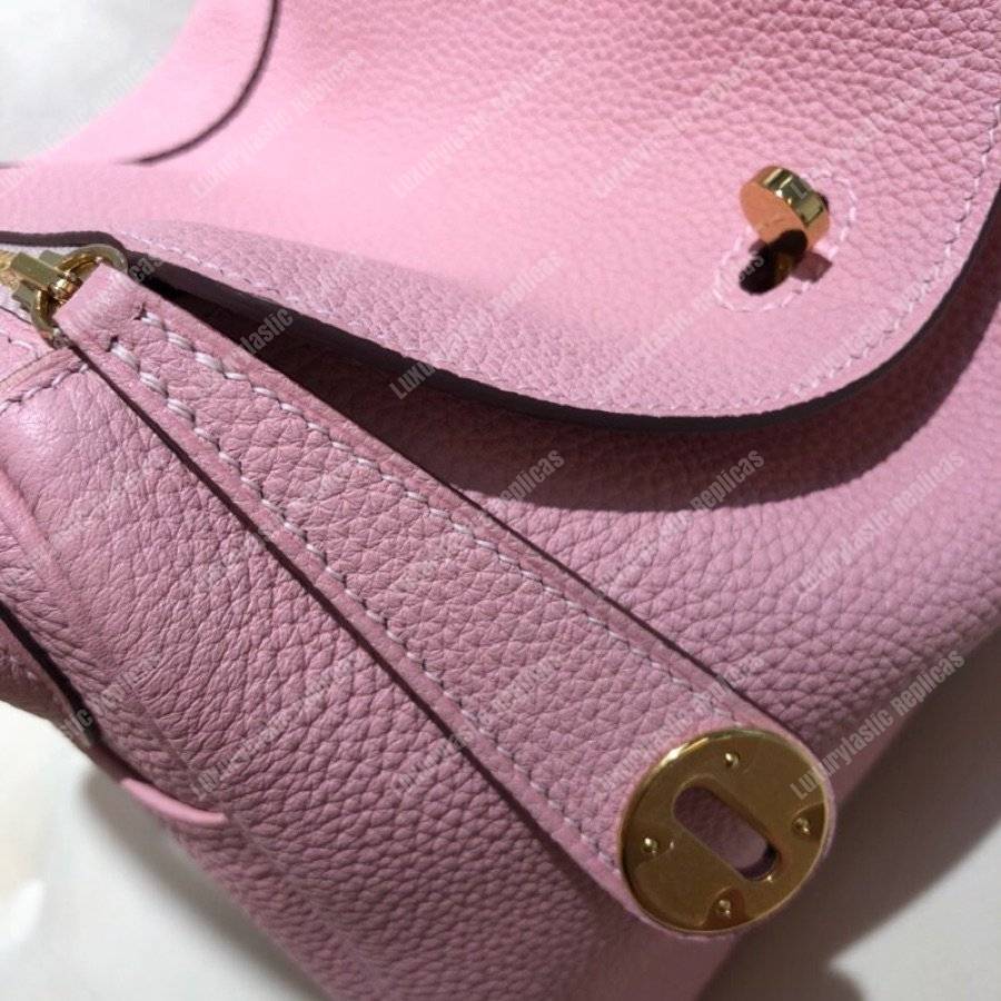 H**mes lindy 30 bag clemence sakura pink