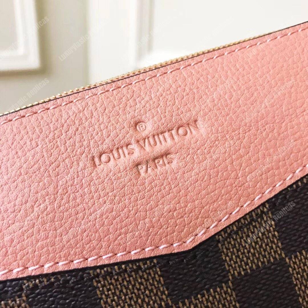LV Daily Pouch Damier Ebene Beige