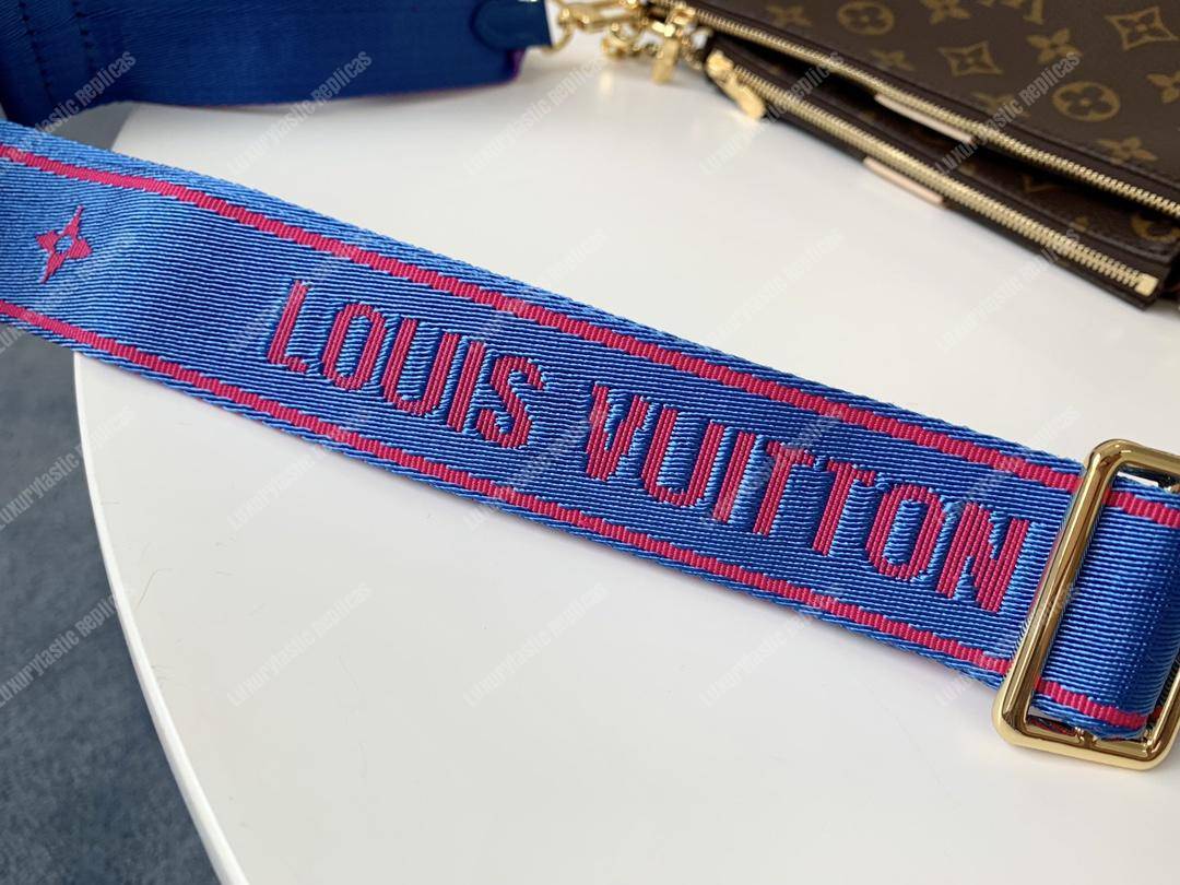 LV Multi Pochette Accessoires Digital Exclusive Prelaunch Monogram Blue