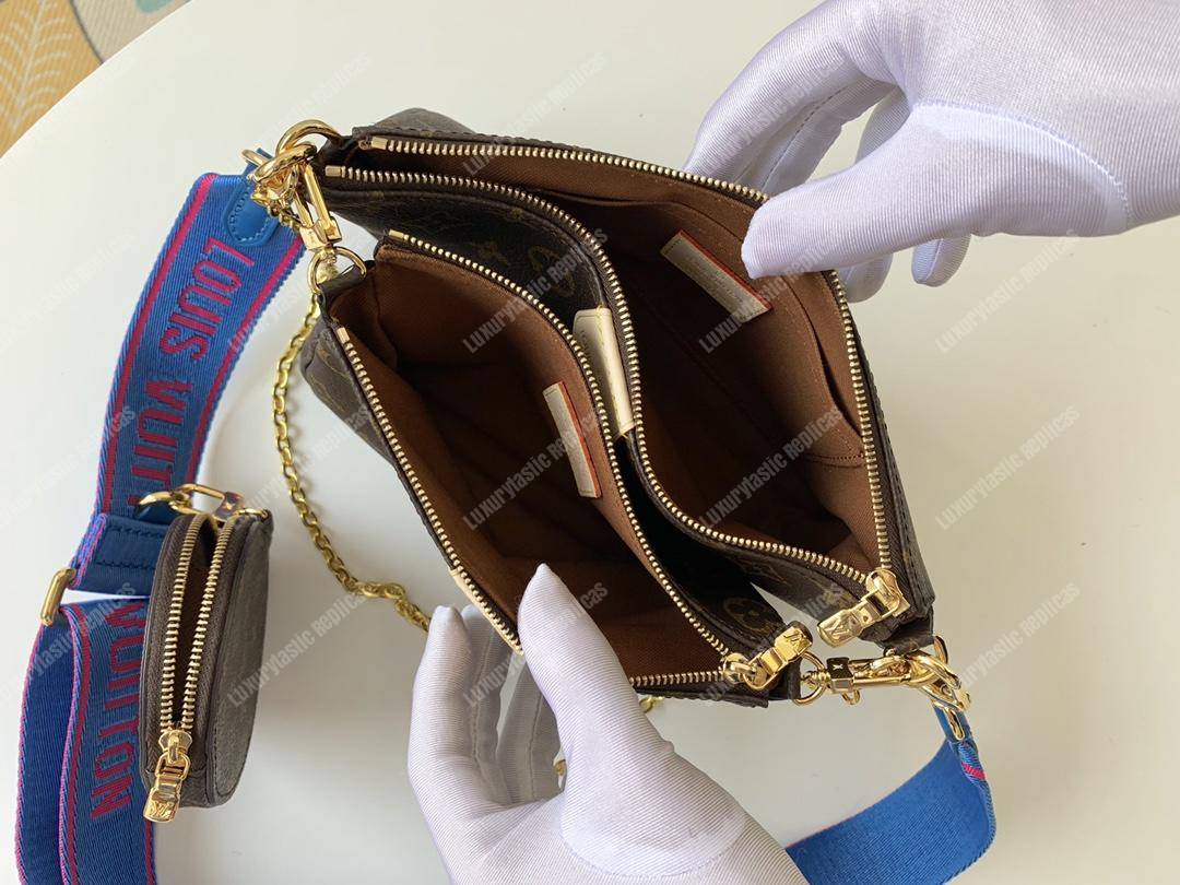 LV Multi Pochette Accessoires Digital Exclusive Prelaunch Monogram Blue