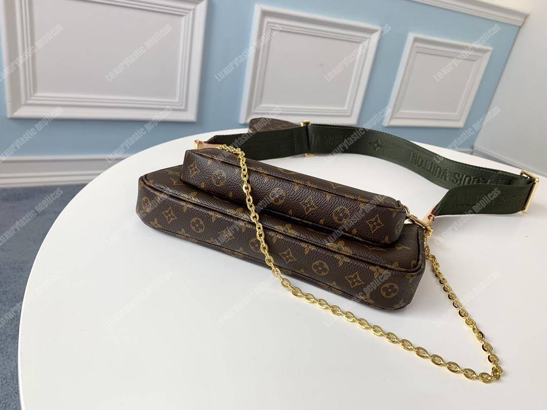 LV Multi Pochette Accessoires Digital Exclusive Prelaunch Monogram Khaki