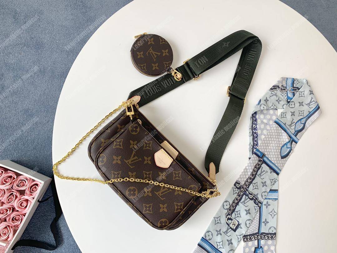 LV Multi Pochette Accessoires Digital Exclusive Prelaunch Monogram Khaki