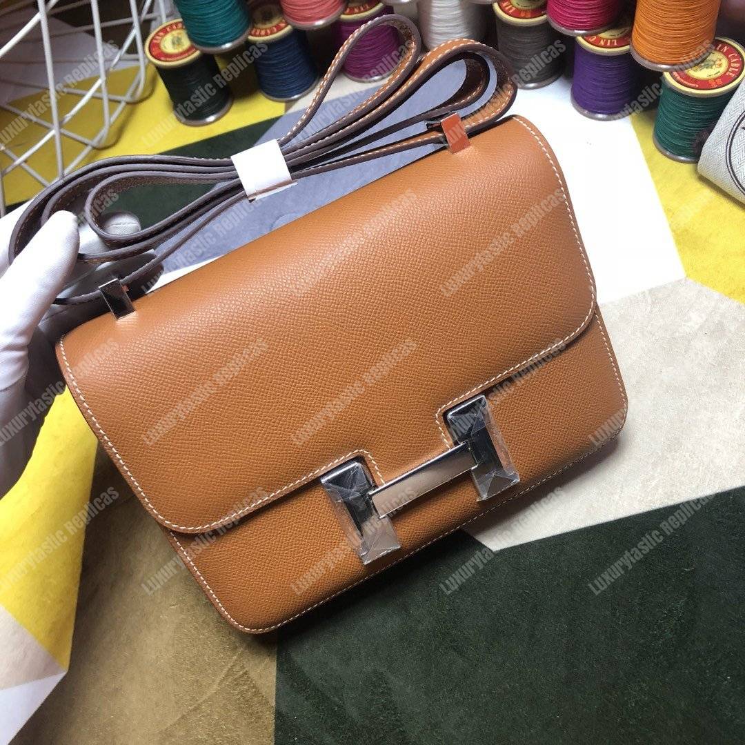 H**mes constance 24 bag epsom gold palladium-hardware
