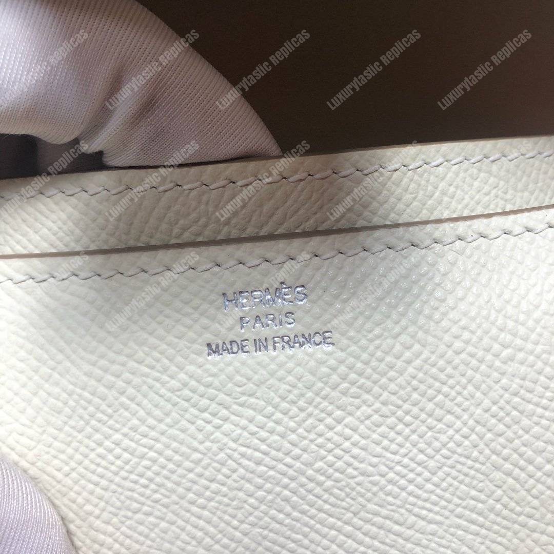 H**mes constance 24 bag epsom gris perle palladium-hardware