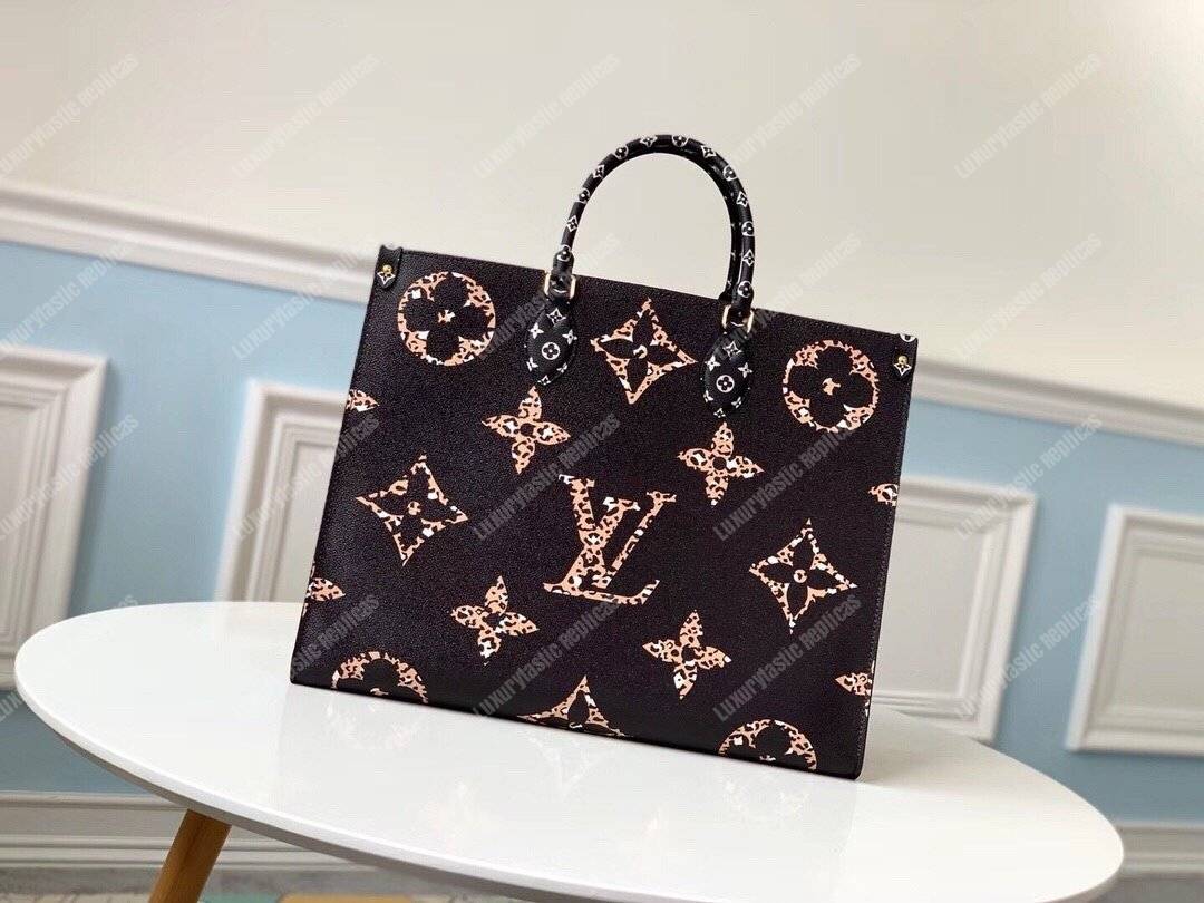 LV Onthego Monogram Black/Brown GM