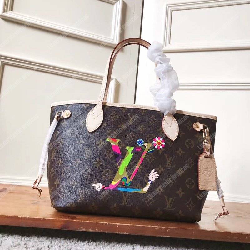 LV x Takashi Murakami Neverfull PM