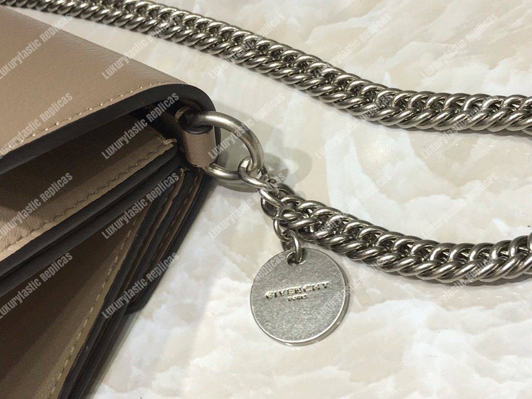 Givenchy Small GV3 Bag In Box Leather Galet