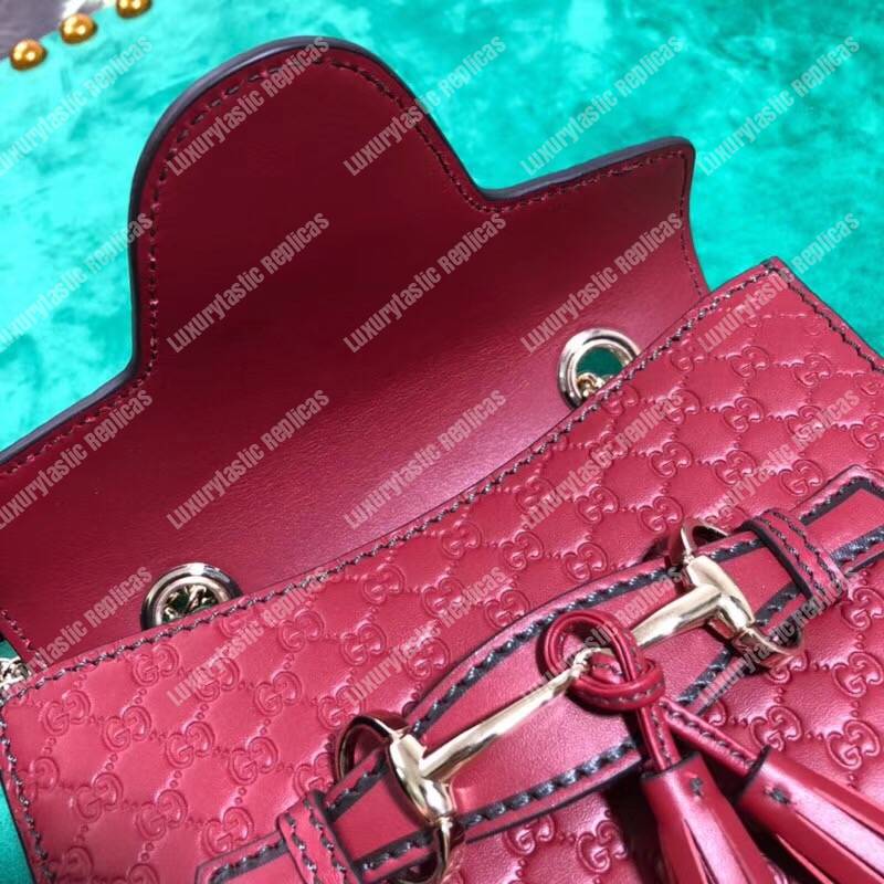 G*u*i emily mini micro G*u*issima bag red