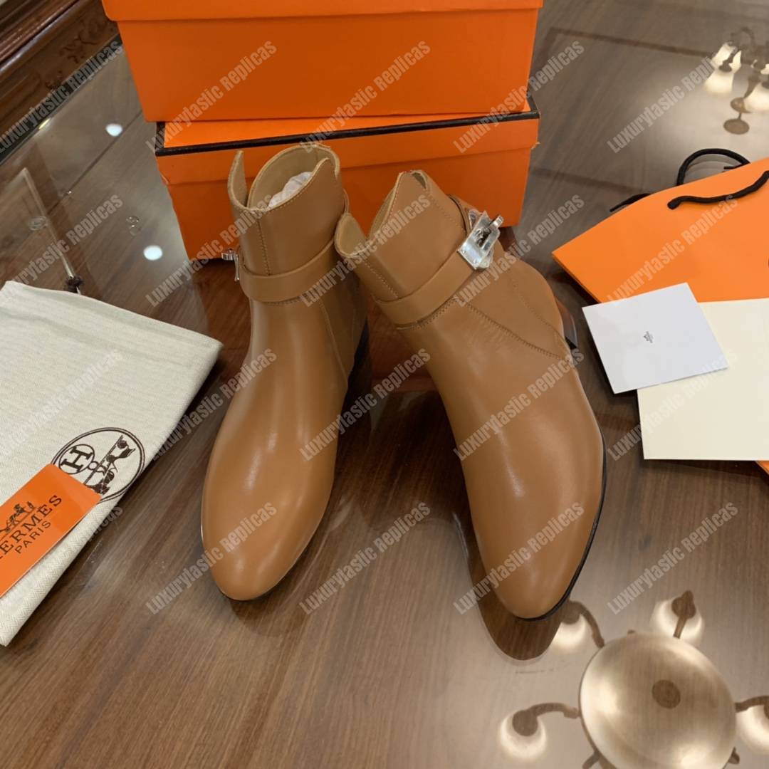 H**mes neo ankle boot brown