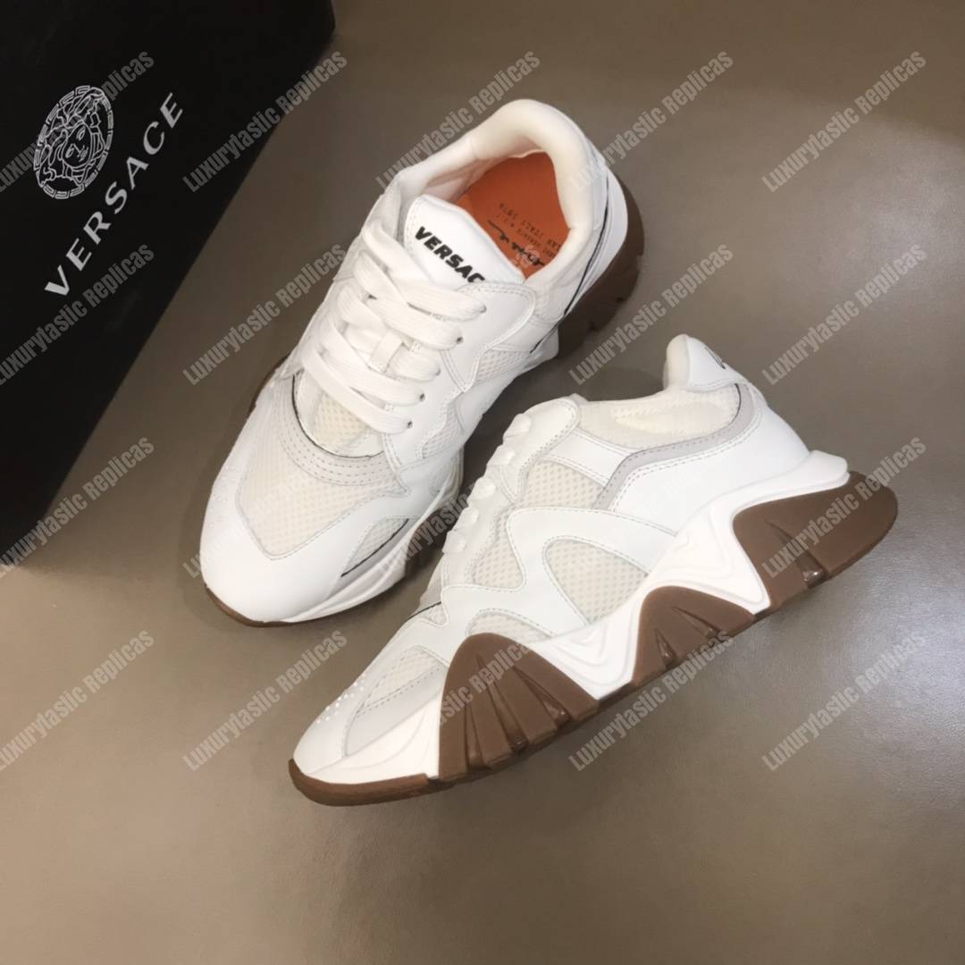 Versace Squalo Sneakers White/Brown