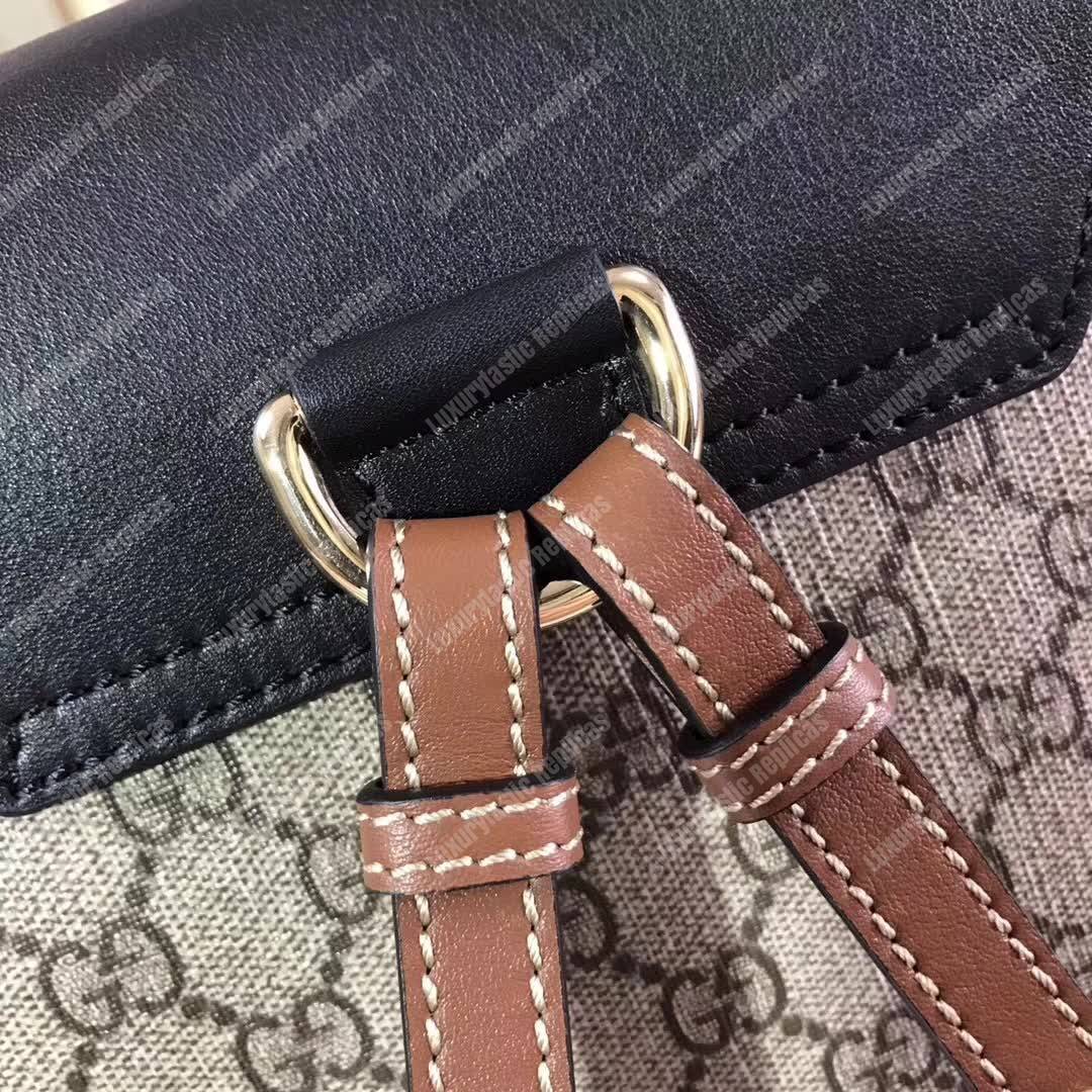 G*u*i padlock gg sup*e backpack beige/ebony