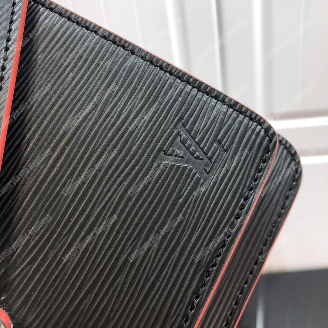 LV Pochette Epi Leather Black/Red