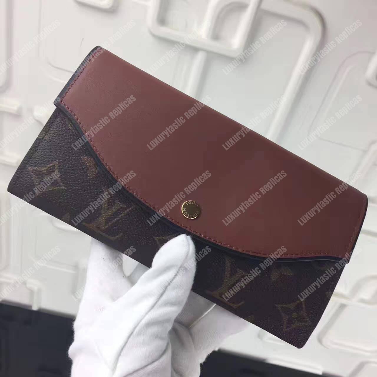 LV Sarah Tuileres Wallet Monogram Marron