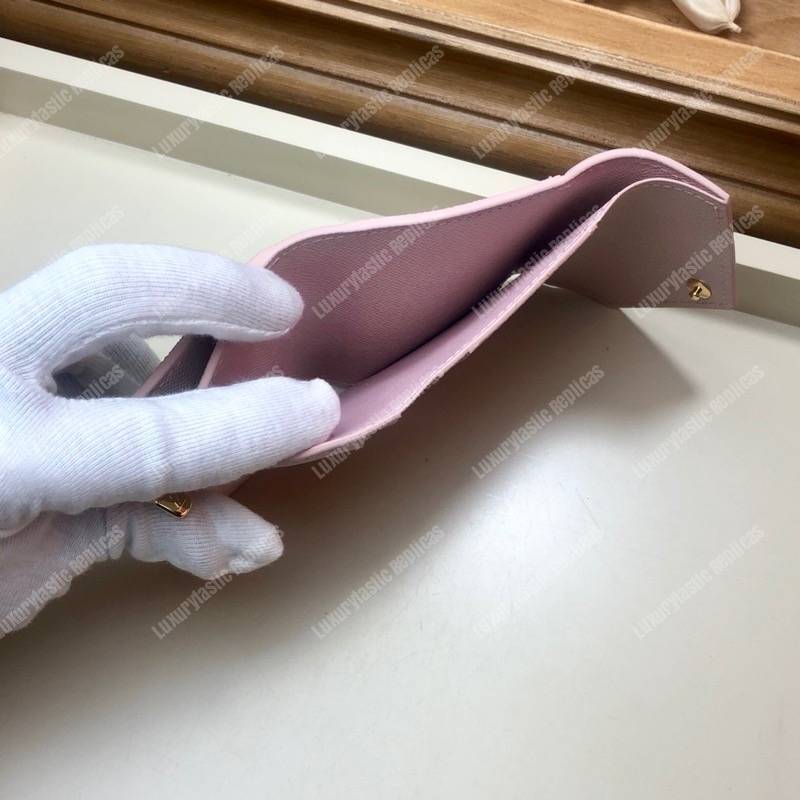 LV Zoé Wallet Damier Azur Eau de Rose Pink