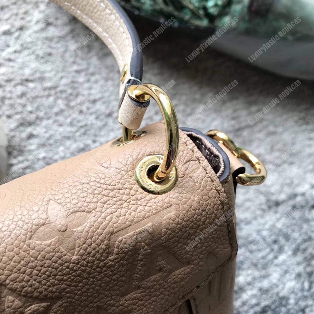 LV Blanche MM Monogram Empreinte Leather Papyrus Creme