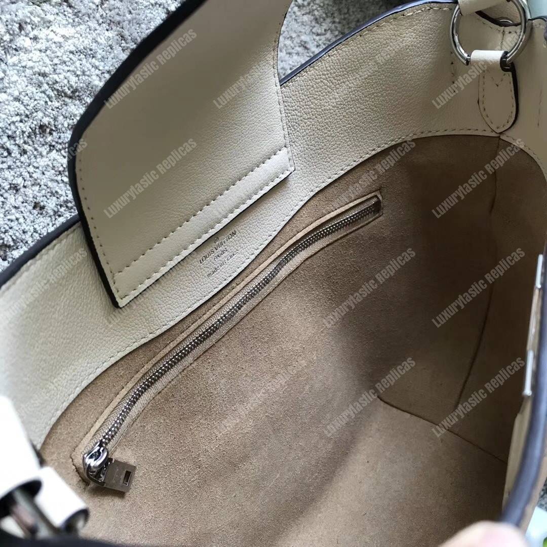 LV Very Hobo Very Leather Sesame Creme