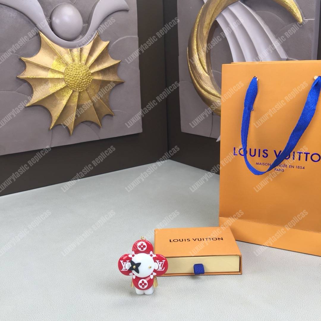 LV Vivienne Monogram Giant Bag Charm and Key Holder Red