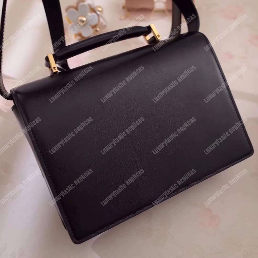 Saint Laurent Medium Bellechasse Black Leather
