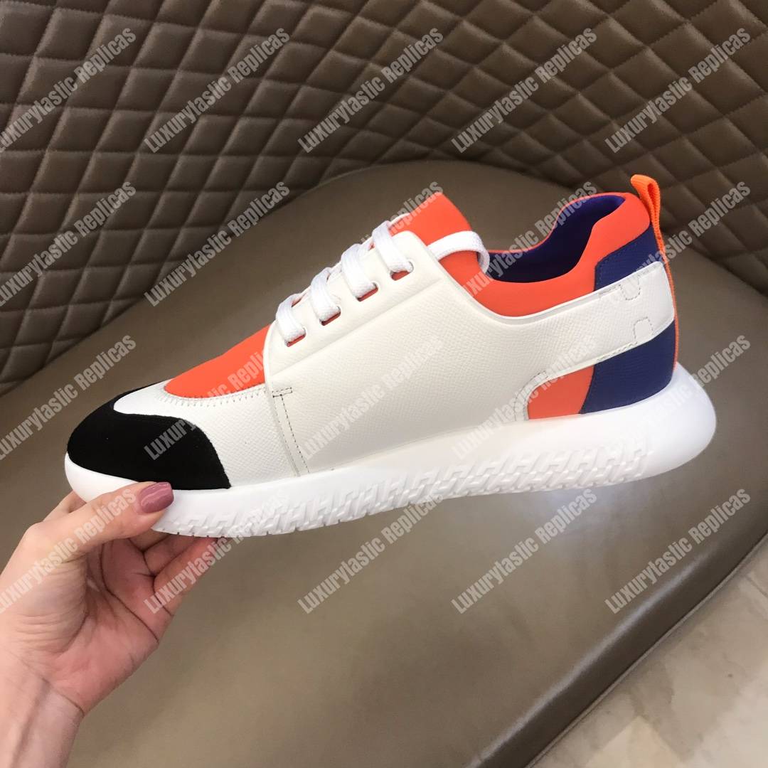 H**mes trail sneaker multicolore orange