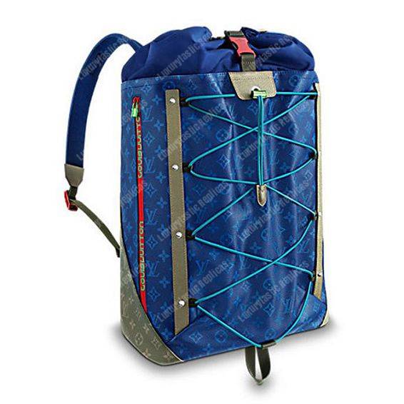 LV Backpack 2 Monogram Canvas Blue
