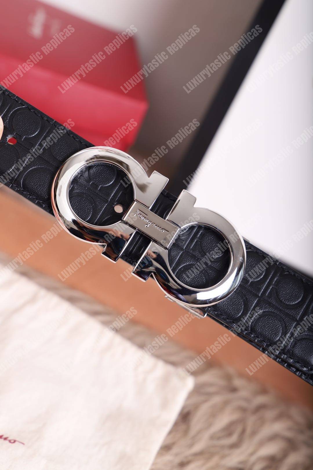 ﻿Salvatore Ferragamo Adjustable Gancini Belt