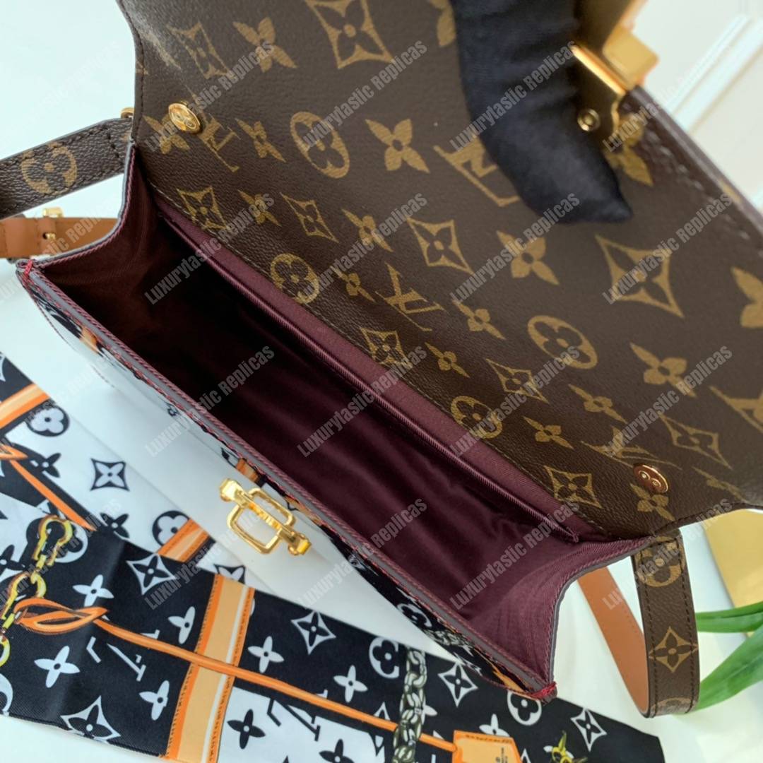 LV Cherrywood BB Smooth Patent Monogram Griotte