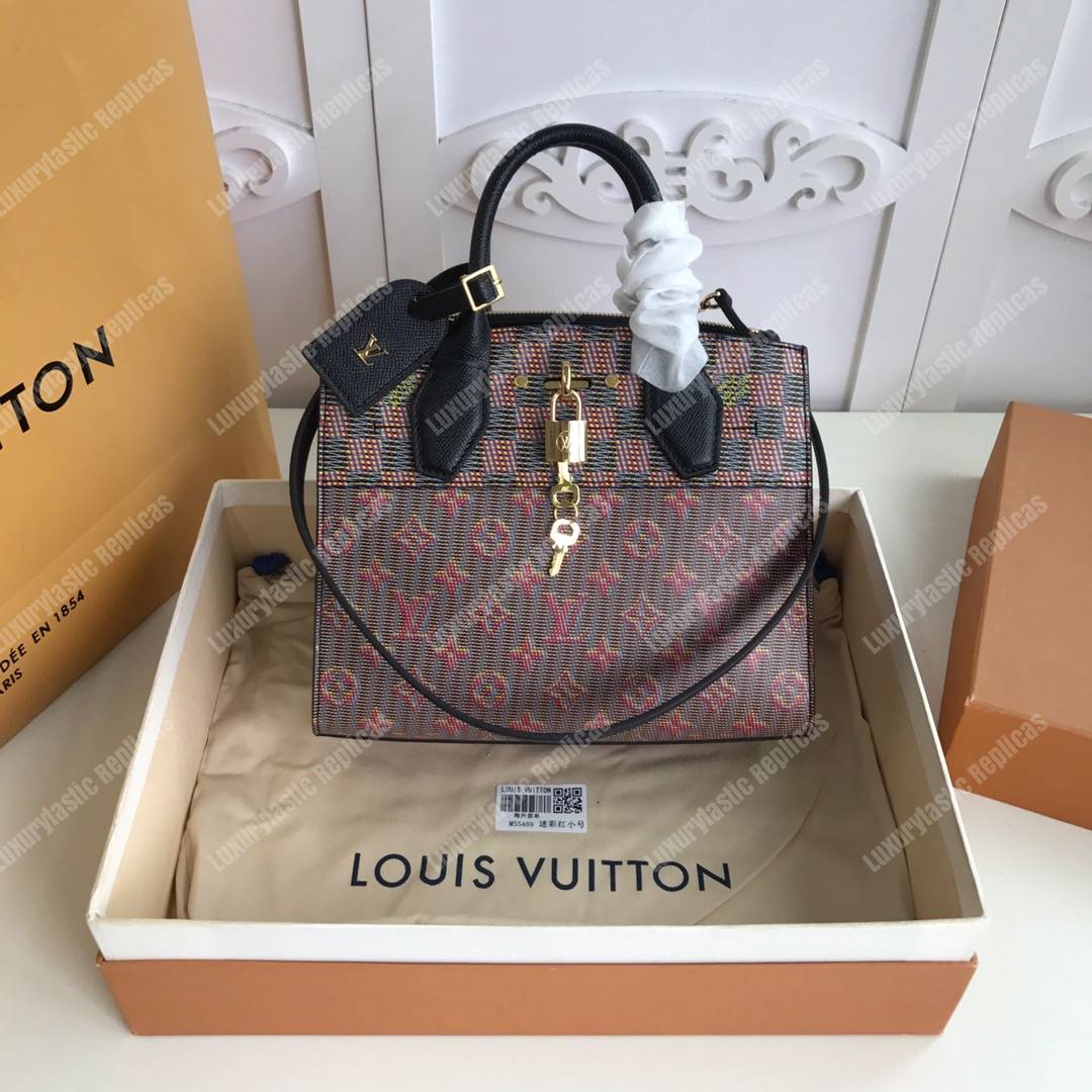 LV City Steamer Mini Red Black