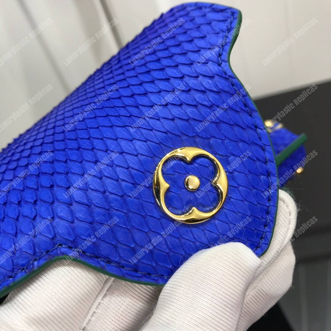 LV Capucines Mini Taurillon Python Vert