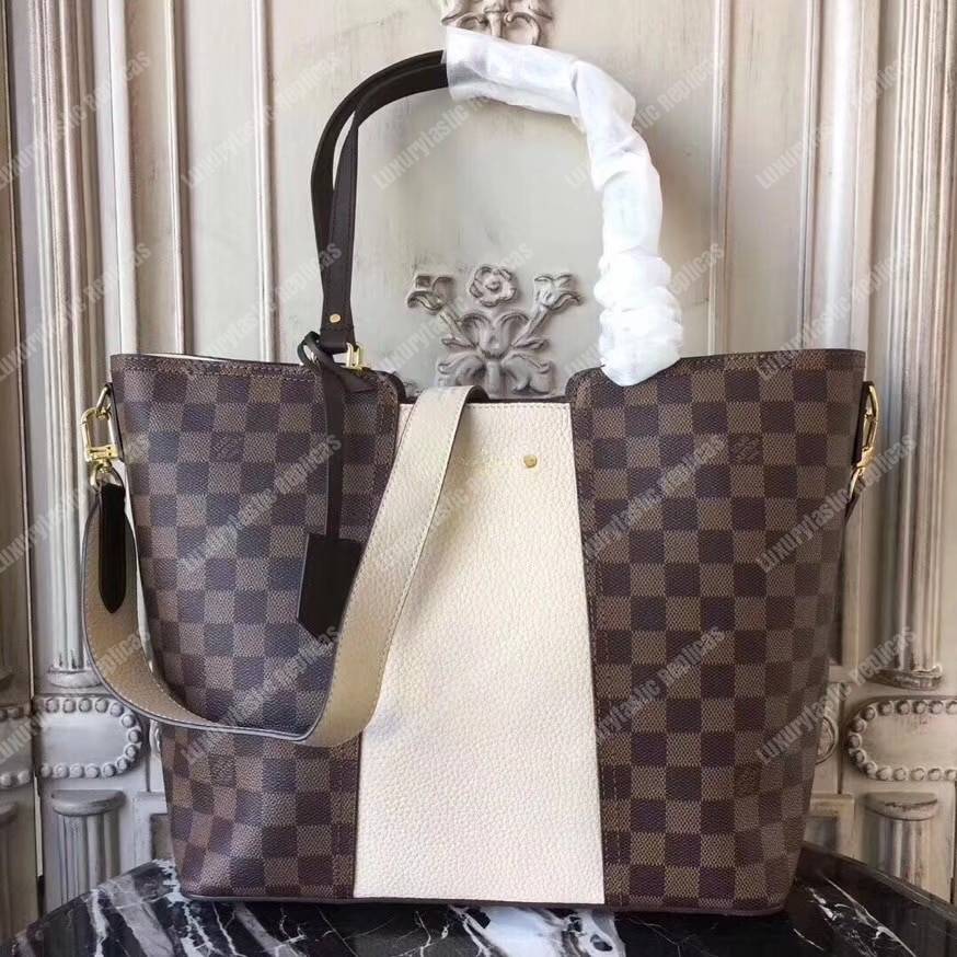 LV Jersey Damier Ebene Creme
