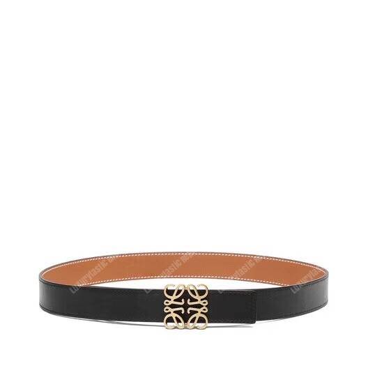 Loewe Reversible Anagram Belt 4 Cm Brown