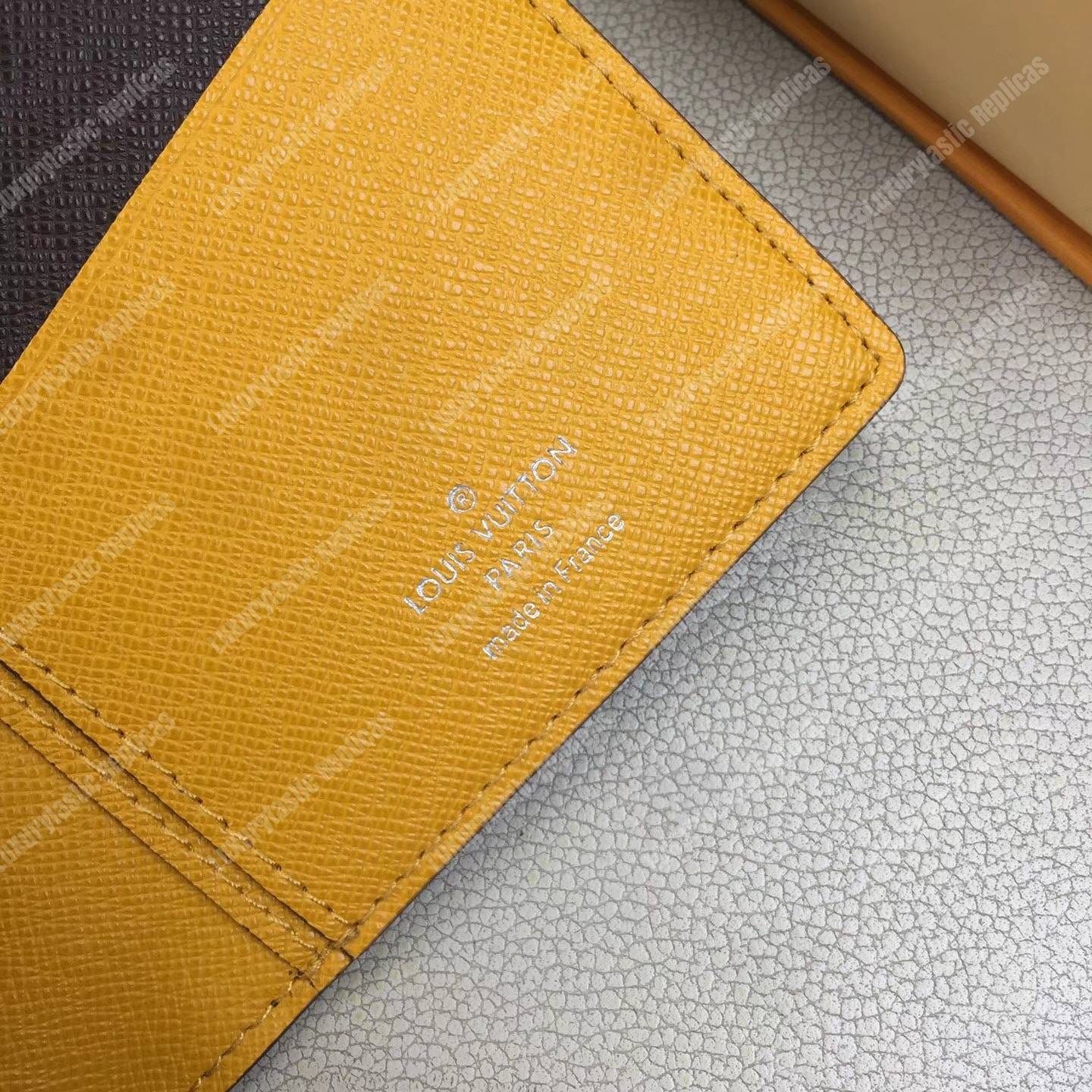 LV Brazza Wallet Epi Leather Blue