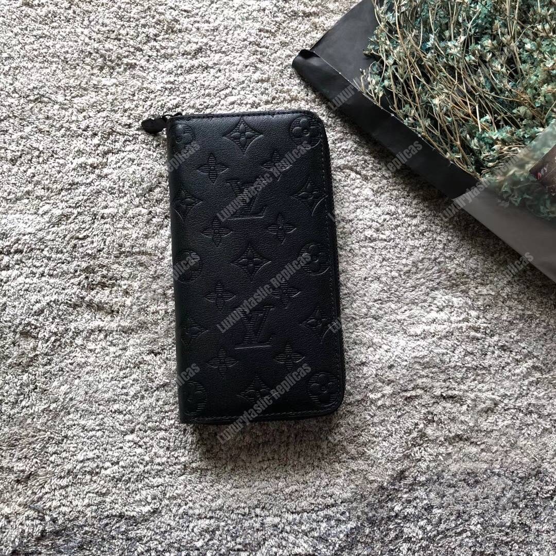 LV Zippy Wallet Monogram Shadow