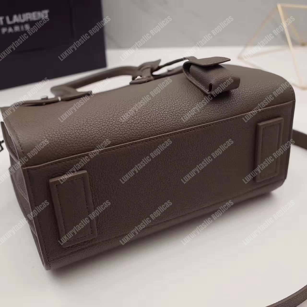 Saint Laurent Sac De Jour Baby Grained Leather Brown