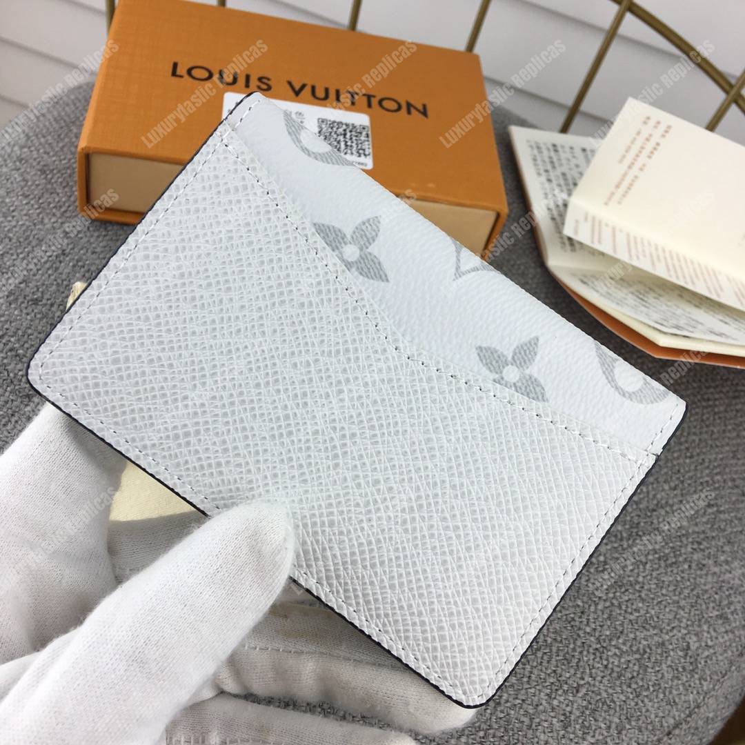 LV Pocket Organiser Taiga Monogram White
