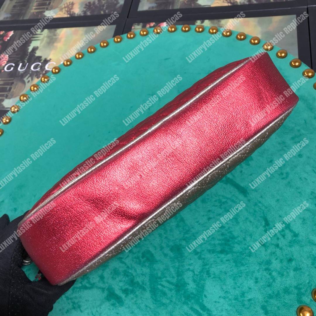 G*u*i zumi clutch metallic red/green