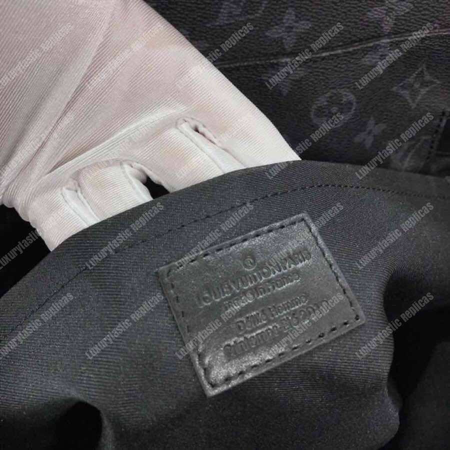 LV Streamer PM Taiga Leather Monogram Gray