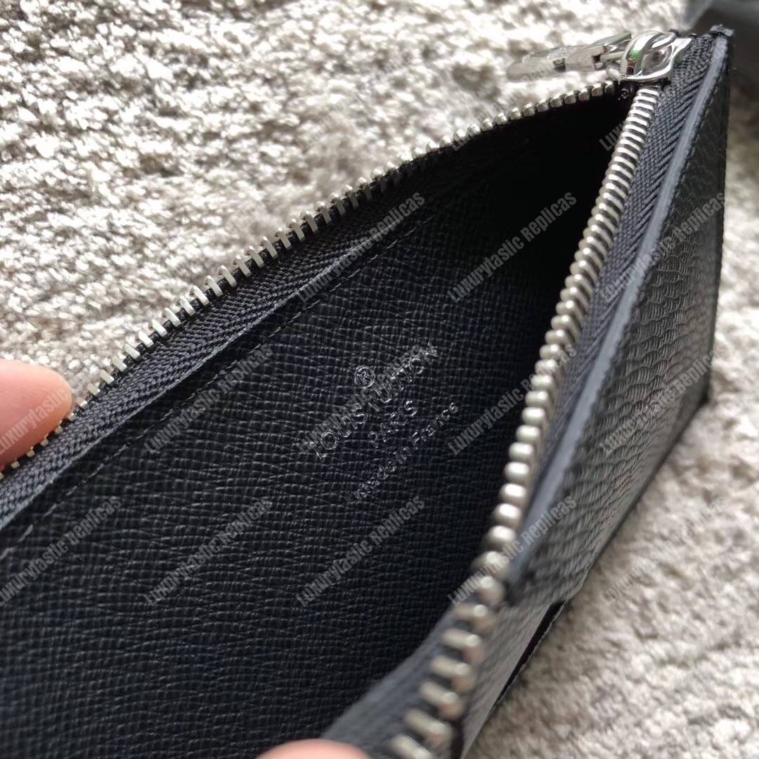 LV Coin Card Holder Taiga Leather