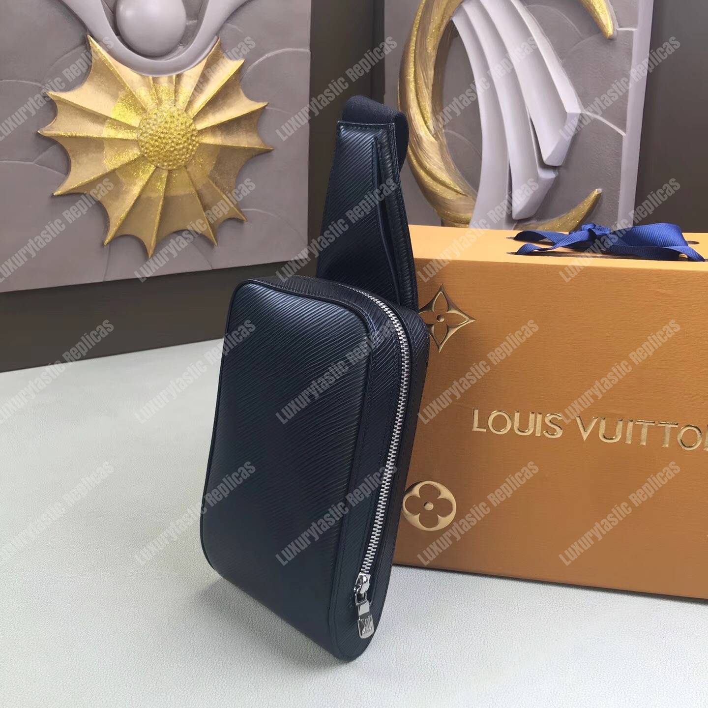 LV Geronimos Messenger Bag Epi Leather Noir
