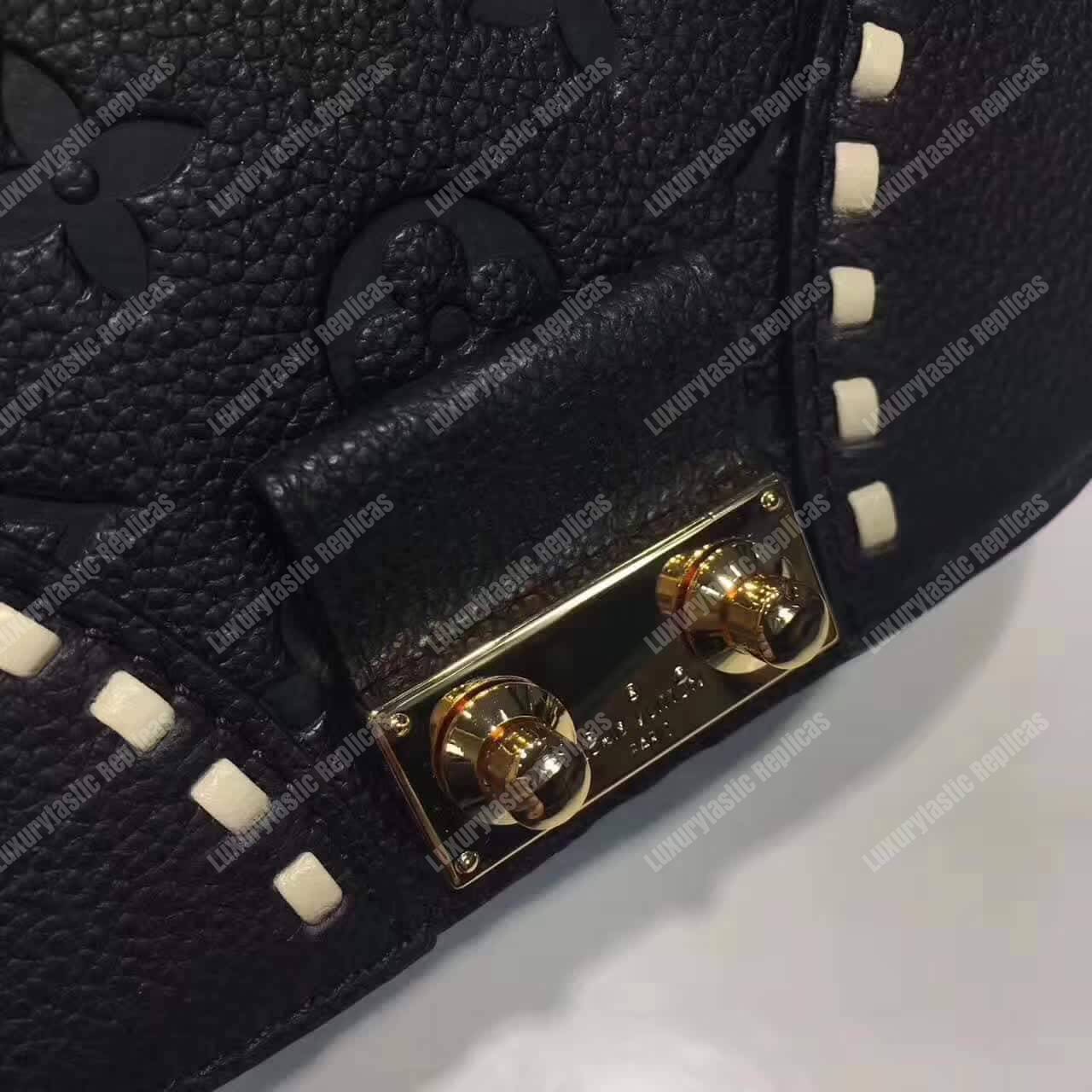 LV Junot Monogram Empreinte Leather Noir