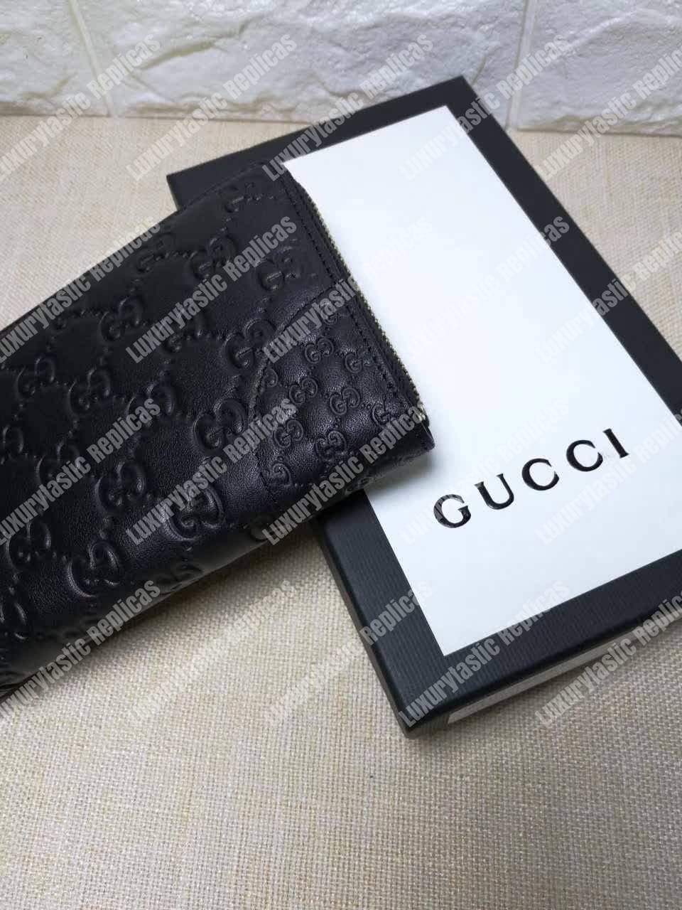 G*u*i gg bree G*u*issima zip around wallet black