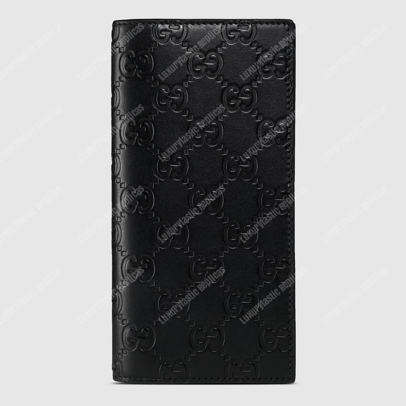 G*u*i gg signature long wallet black