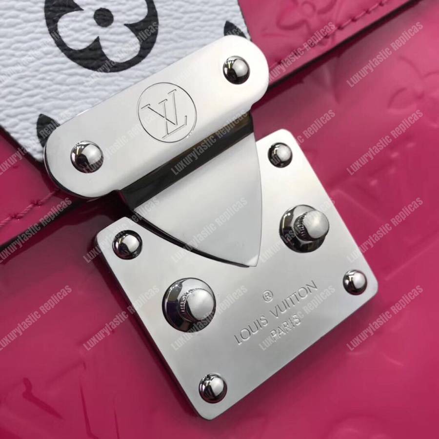 LV Spring Street Monogram Vernis Rose Pop