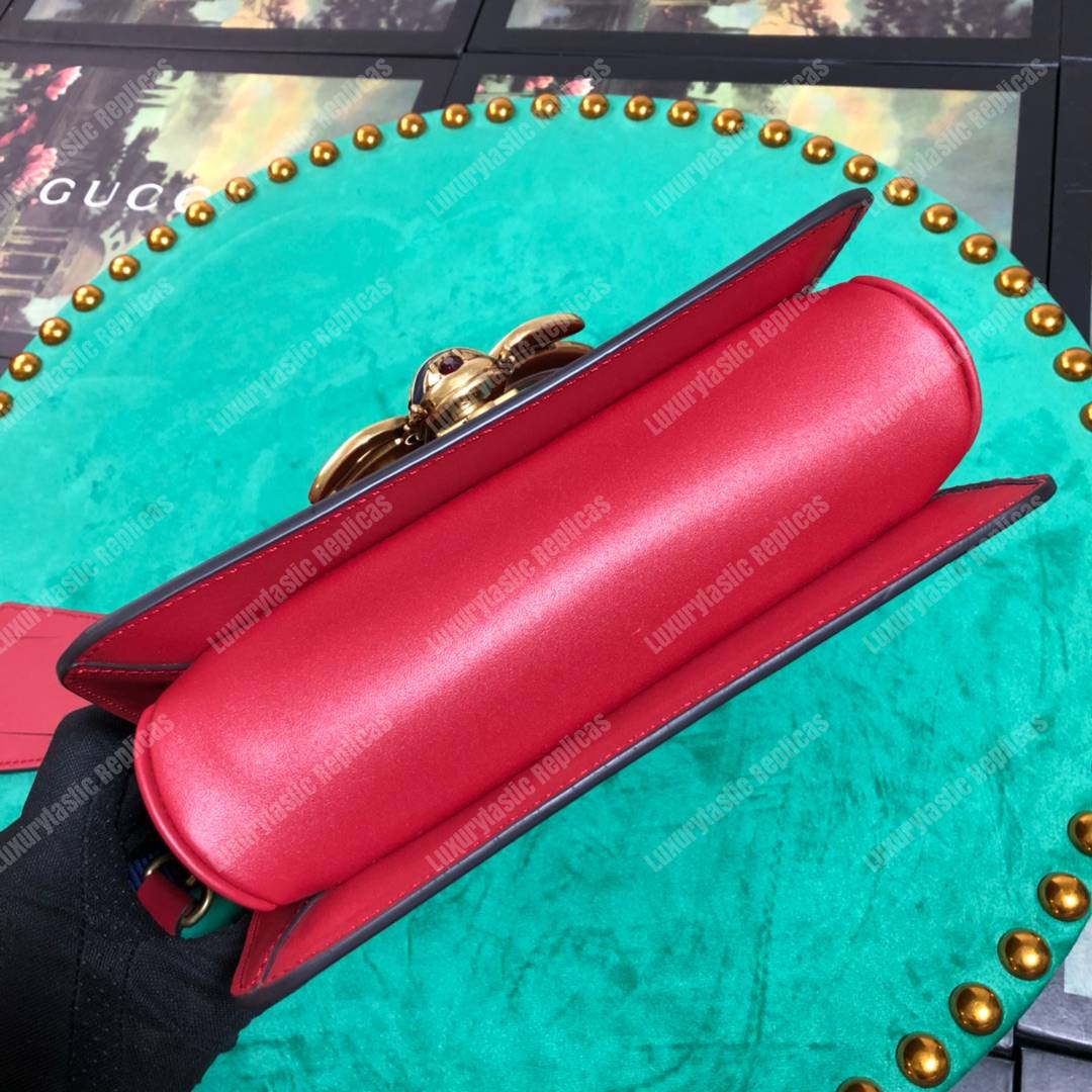 G*u*i queen margaret leather bag red