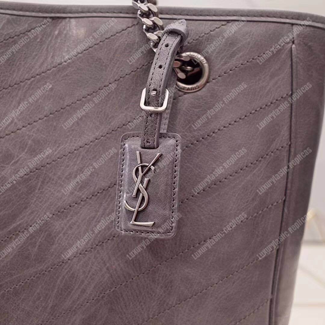 Saint Laurent Large Niki Shopping Bag Earth Grey