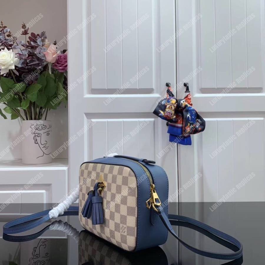 LV Saintonge Handbag Damier Azur Sky Blue