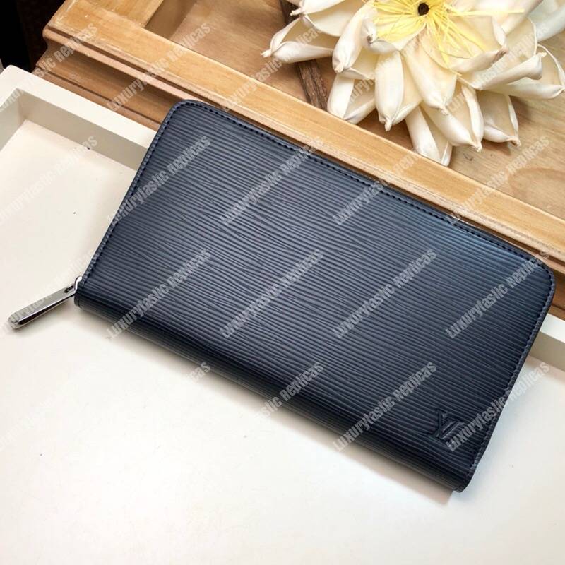 LV Zippy Organizer Epi Leather Black