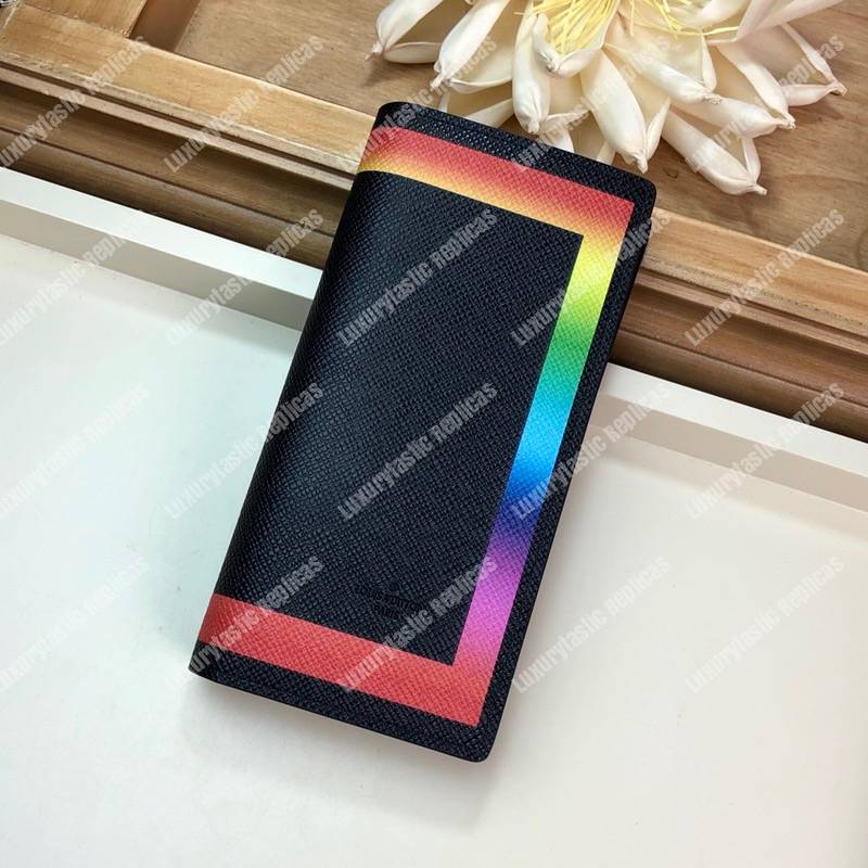 LV Abloh Brazza Wallet Taiga