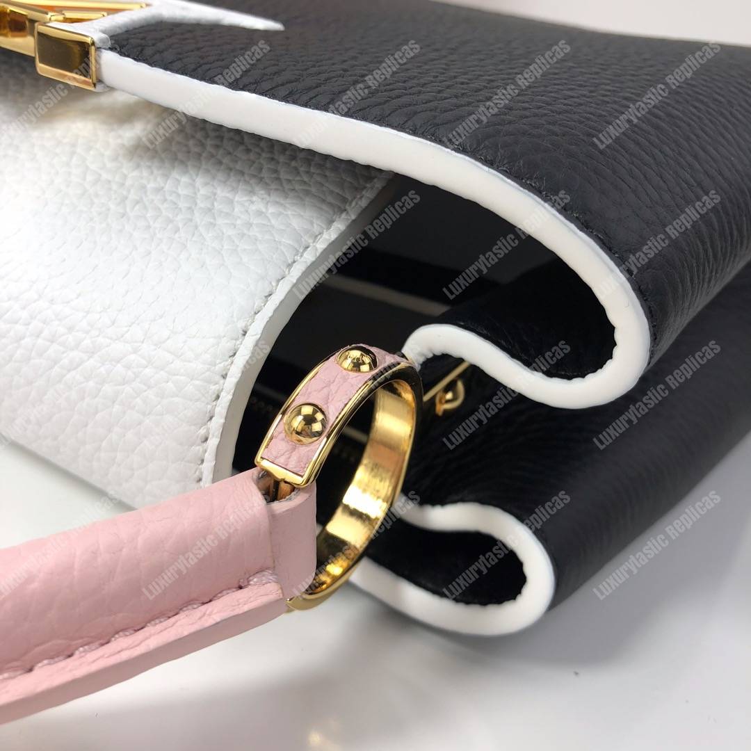 LV Capucines BB Taurillon Python Black White
