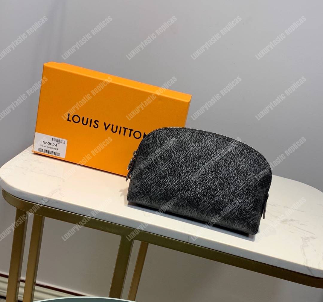 LV Cosmetic Pouch PM Damier Graphite