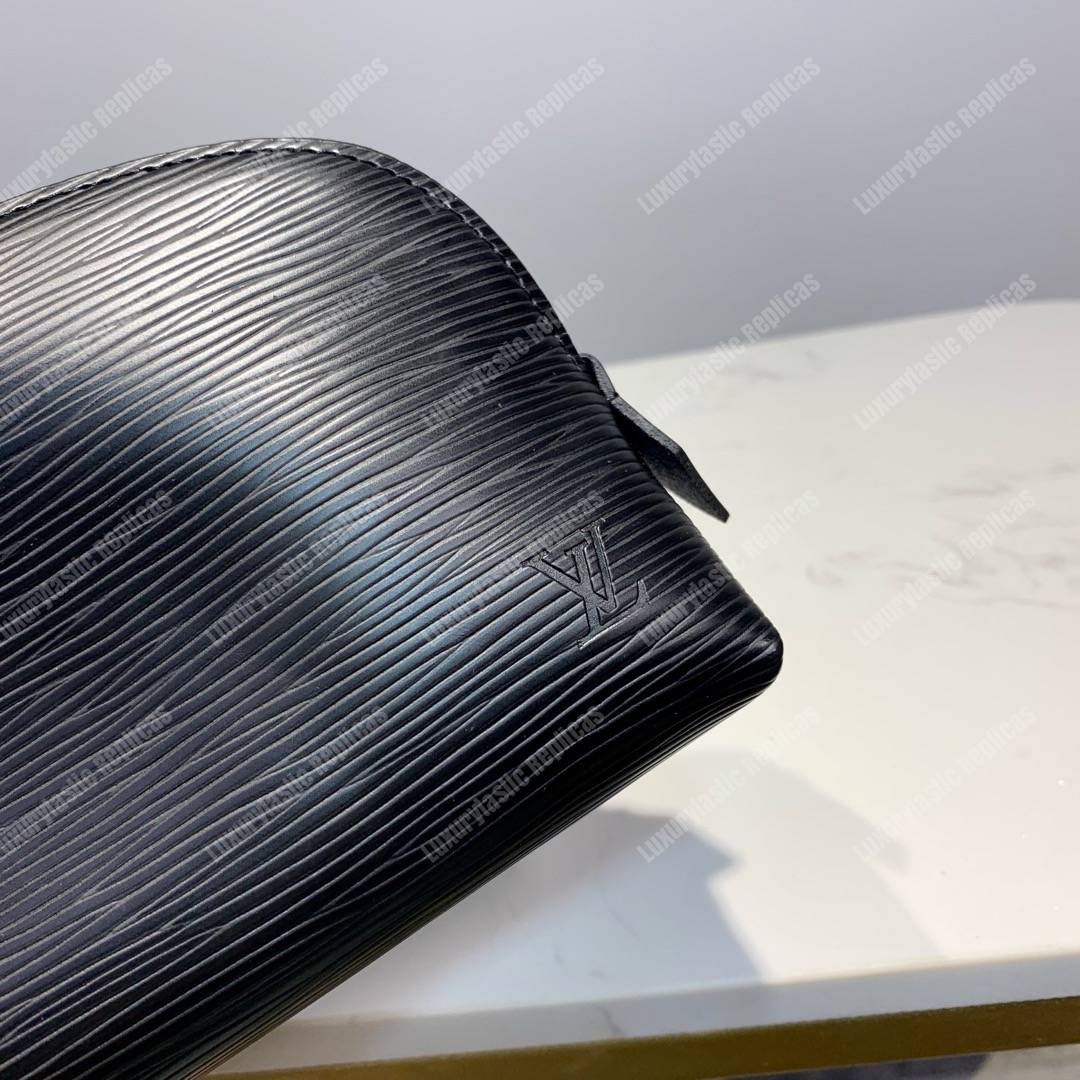 LV Cosmetic Pouch PM Epi Leather Noir